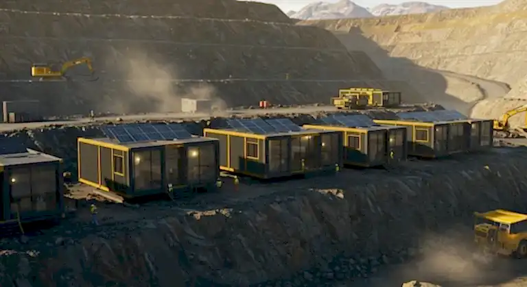 gold mining camp accommodation prefab